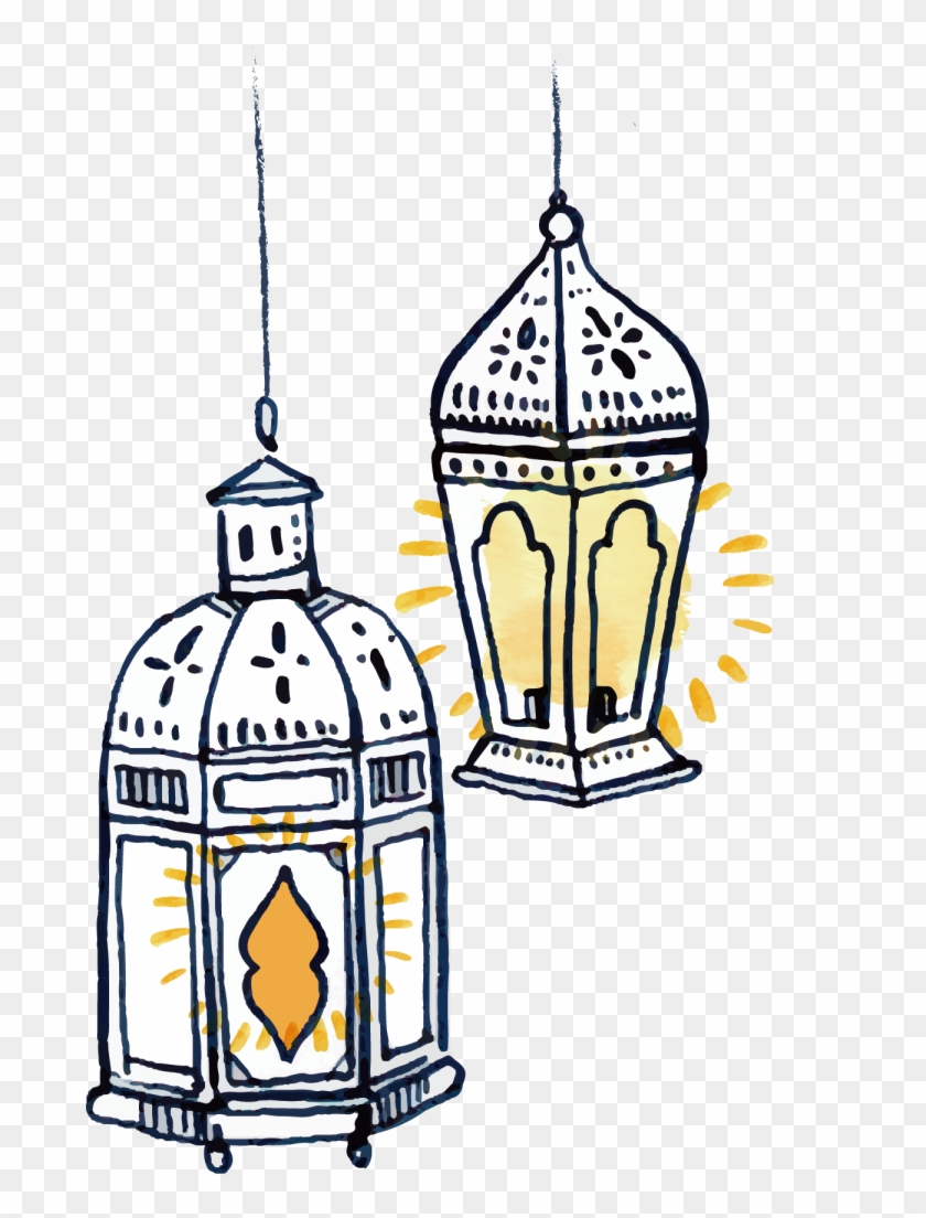 Islamic Mosque Vector Architecture Free Png And Vector - Islamic Lamp Vector Png #1456643