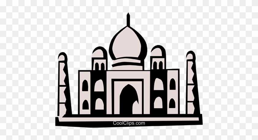 Taj Mahal Royalty Free Vector Clip Art Illustration - Taj Mahal #1456658