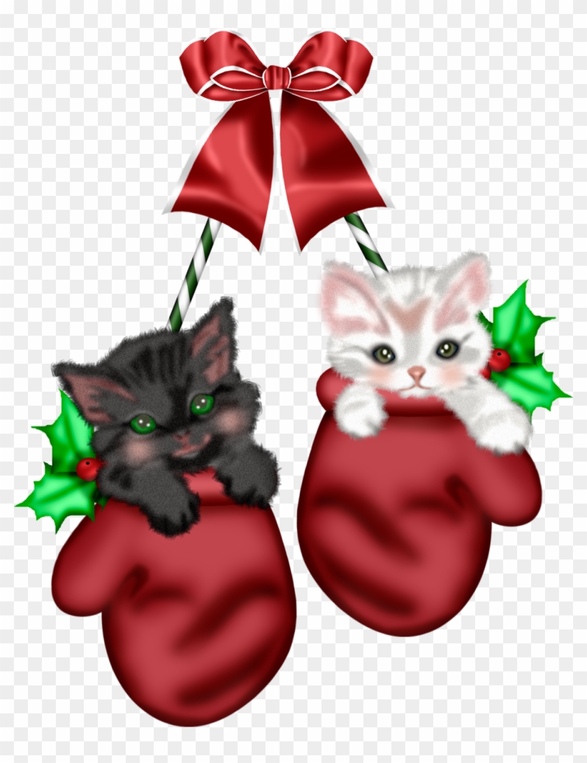 Mis Laminas Para Decoupage - Christmas Clipart Cats #1456680