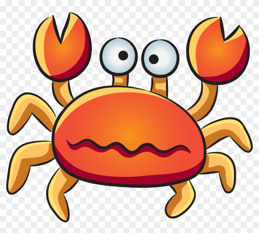 Aquatic Animal Deep Clip Art Crab - Cartoon Sea Creatures Png #1456845