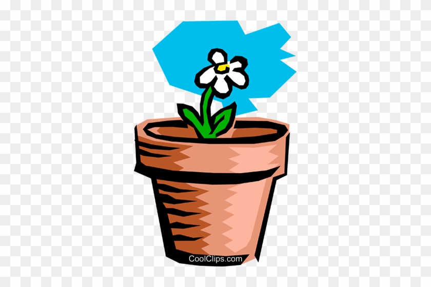 Potted Plant Royalty Free Vector Clip Art Illustration - Clip Art #1456882
