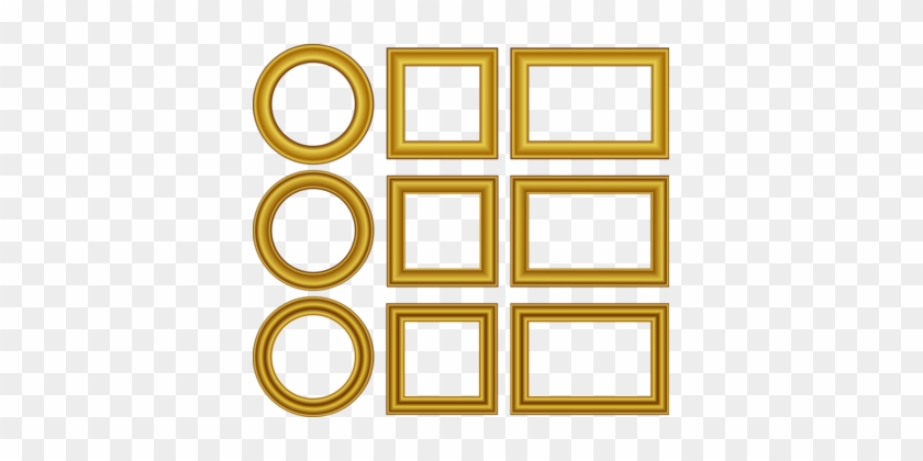 Picture Frames Borders And Frames Decorative Arts Download - Gold Frame Vector Free #1456906