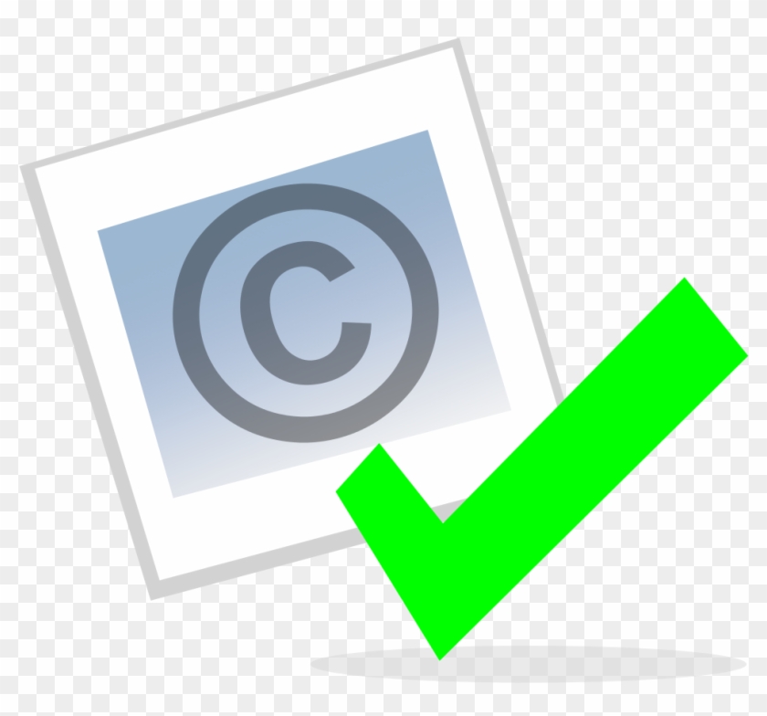 Checked Copyright Icon - Copyright Icon #1456986
