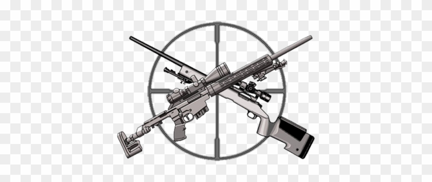 Sniper Rifle Icon, Two Crossed Guns on White Stock Vector - Illustration of  rifle, arms: 104557902