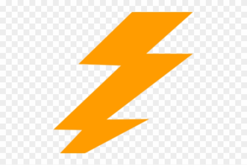 Lightning Clipart Orange - Lightning Bolt Png #1457079