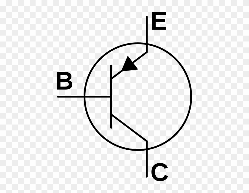 Transistor Cliparts - Simbolo Del Transistor Pnp #1457353