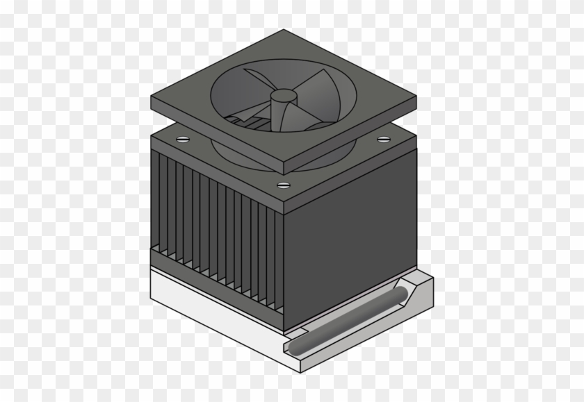 Heatsink Clip Clip Art Freeuse Stock - Cpu Heatsink Fan #1457354