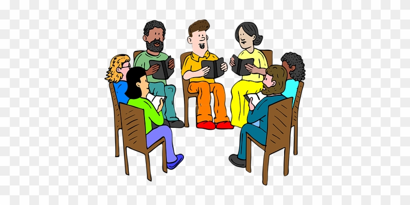 Lehrer, Treffen, Bücher, Lesung, Gruppe - Group Of People Talking Clipart #226357