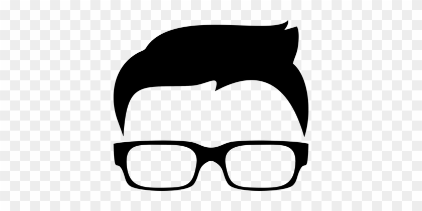 Junge Brillen Haar Hipster Icon Männlich M - Boy With Glasses Clip Art #226372