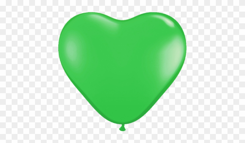 Green Balloons In Heart Shape #226476