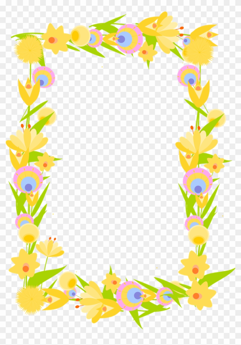 Free Digital Floral Frame Png And Diy Stationery - Frame Banana Background Transparent #226512