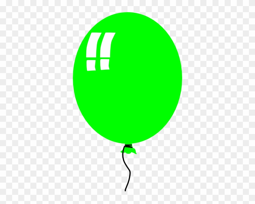 Free Vector Green Helium Baloon Clip Art - Balloon Clip Art #226520