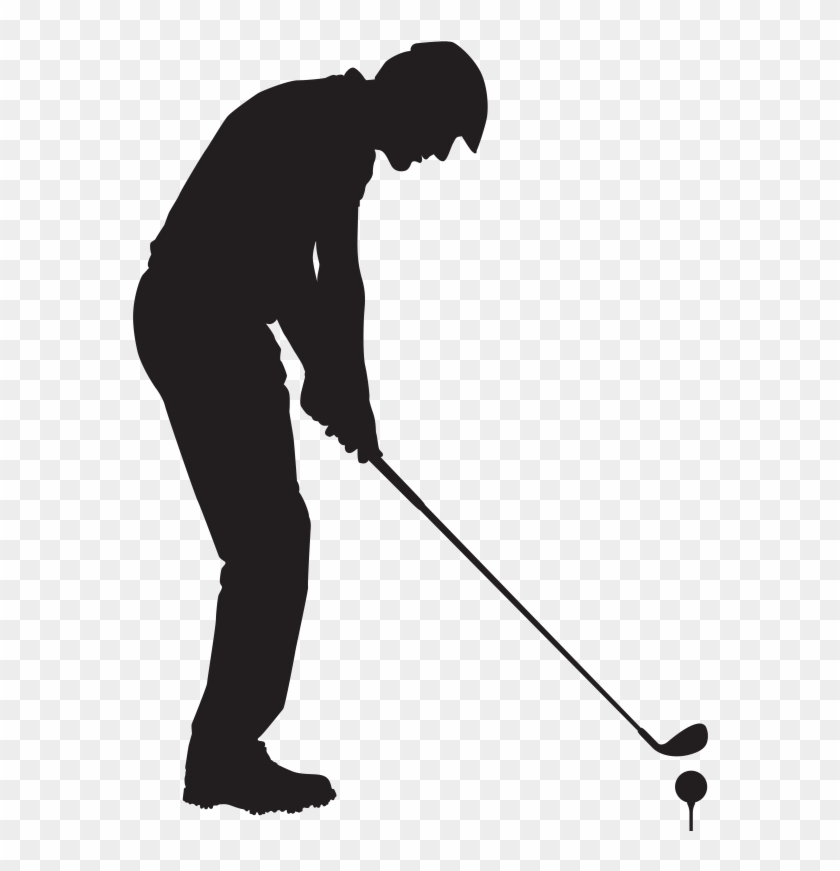 Pin Man Silhouette Clip Art - Silhouette Golf Clip Art #226531