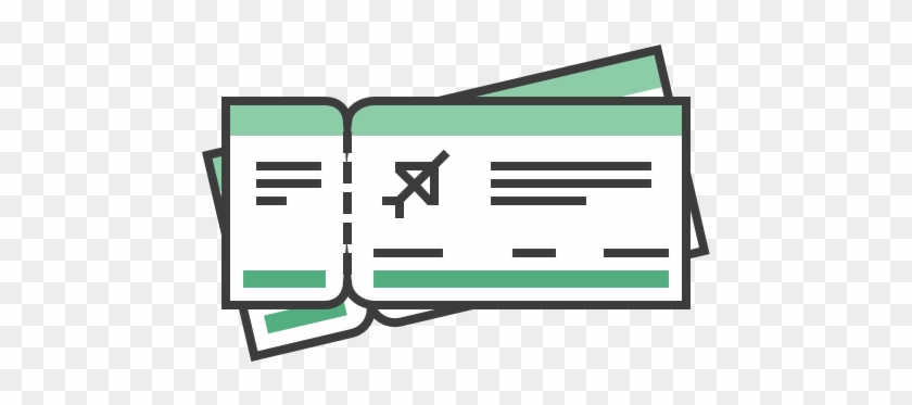 Flight Tickets Icon Png #226571