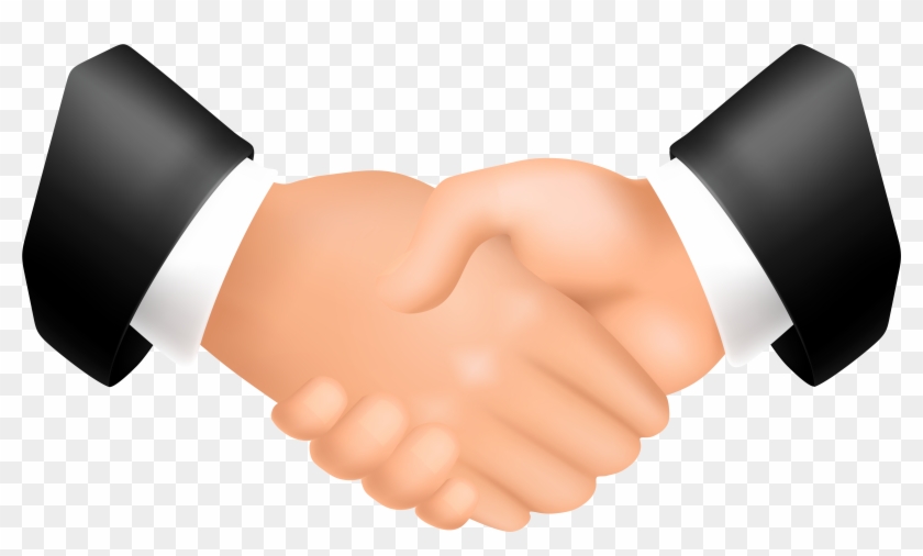 Online Hands Handshake Clipart Png - Shaking Hands Transparent Background #226658