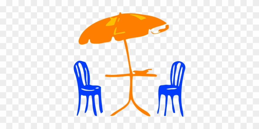Regenschirm Stühle Möbel Entspannung Entsp - Patio Clipart #226770