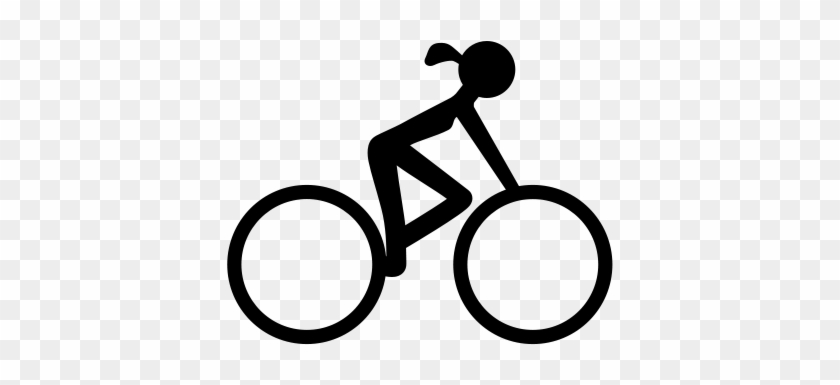 I Like This Female Cyclist Icon - Bicycle Icon #226821