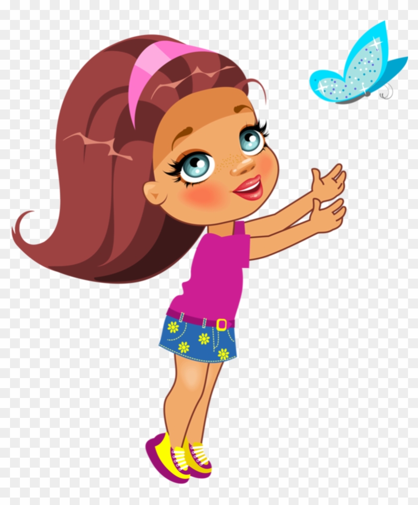 0 986b5 Aa9eb1fb Xl 1 - Girl Holding A Butterfly Cartoon #227147