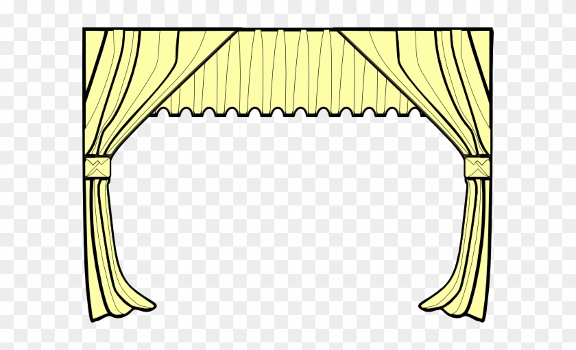 Windows And Curtain - Window Curtains Clipart Png #227256