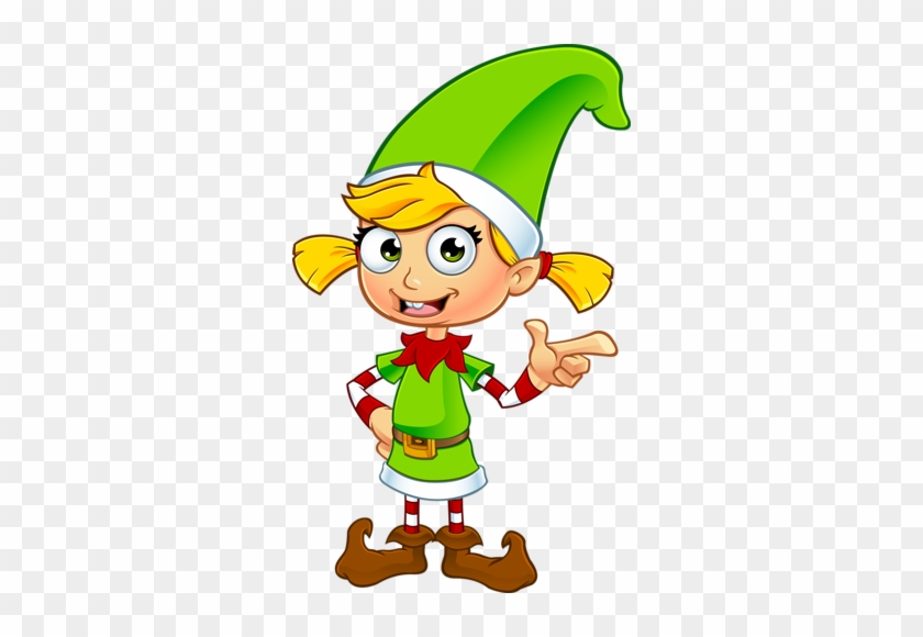 Clipart Of Girl Elf In Green Character - Girl Elf #227265