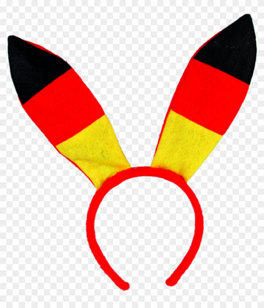 Plüsch Haarreif Deutschland Flagge Bunny Ohren - Germany #227289