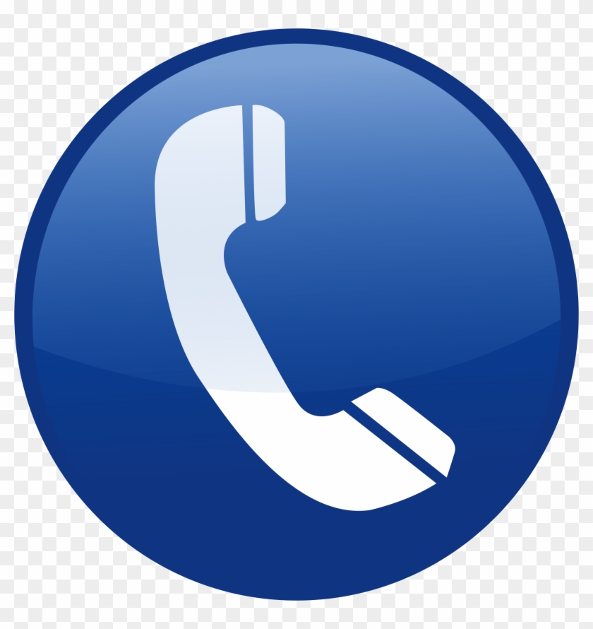 Telefono Clipart - Icono De Telefono Azul Png #227437