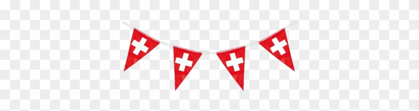 Wimpelkette Schweiz 6m Pe Rot Weiss L 6 M - Wimpelkette Schweiz #227510