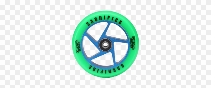 Sacrifice Delta Core Scooter Wheel Set 110mm Green/blue - Sacrifice Delta Core 110mm Scooter Wheel - Green / #227561