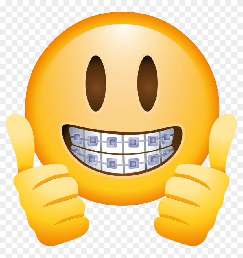 Emoji With Braces - Emoji Png #227714