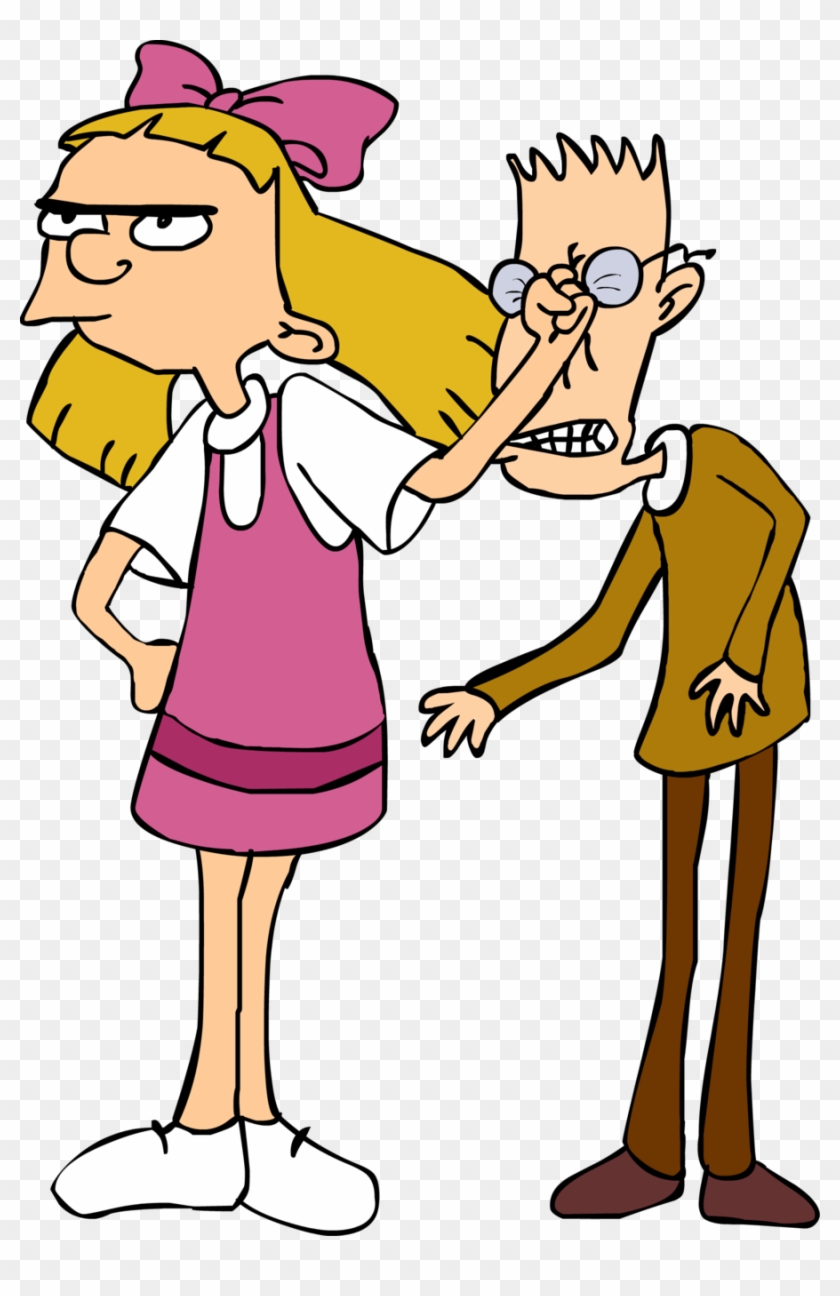 Helga Punching Brainy - Hey Arnold Transparent Helga #228111