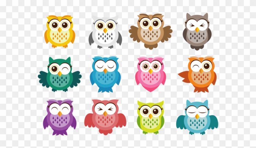 Cute Owl Vektor-icons - Cute Owl Vector #228123
