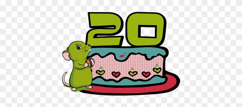 La Souris Verte Wird 20 Das Sollte Gefeiert Werden - 43 Years Old Cake #228133