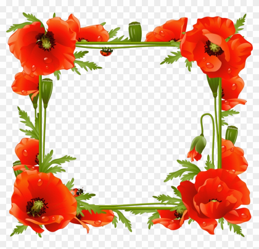 Bordes Para Fotos - Flower Photo Frame Download #228387