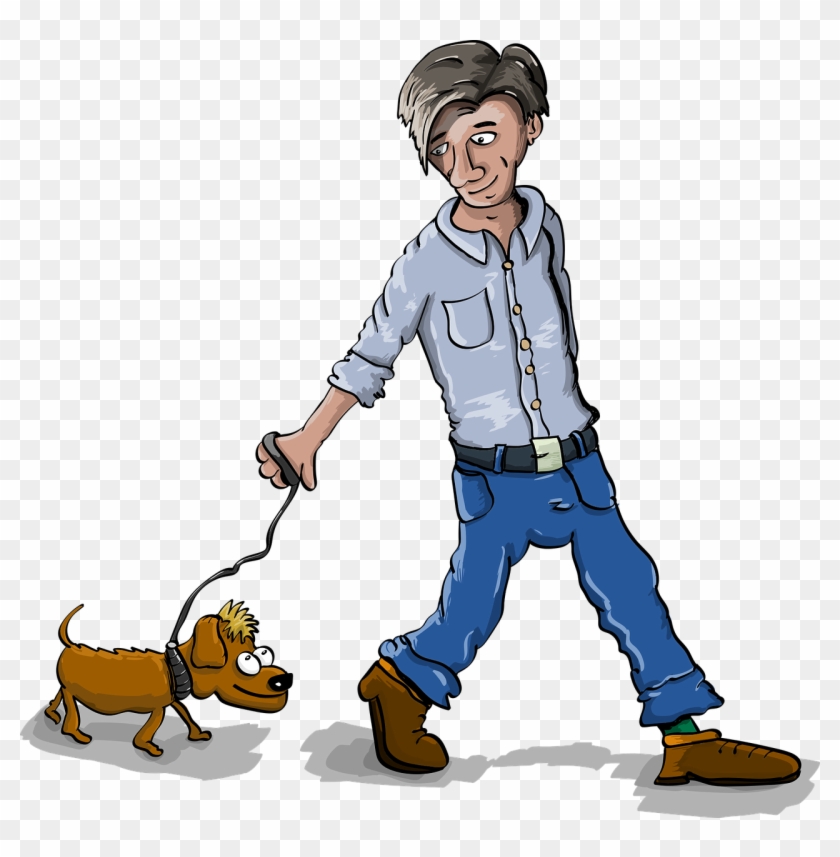 „hunde Gassi Service“ - Clipart Person Walking Dog Transparent #228464
