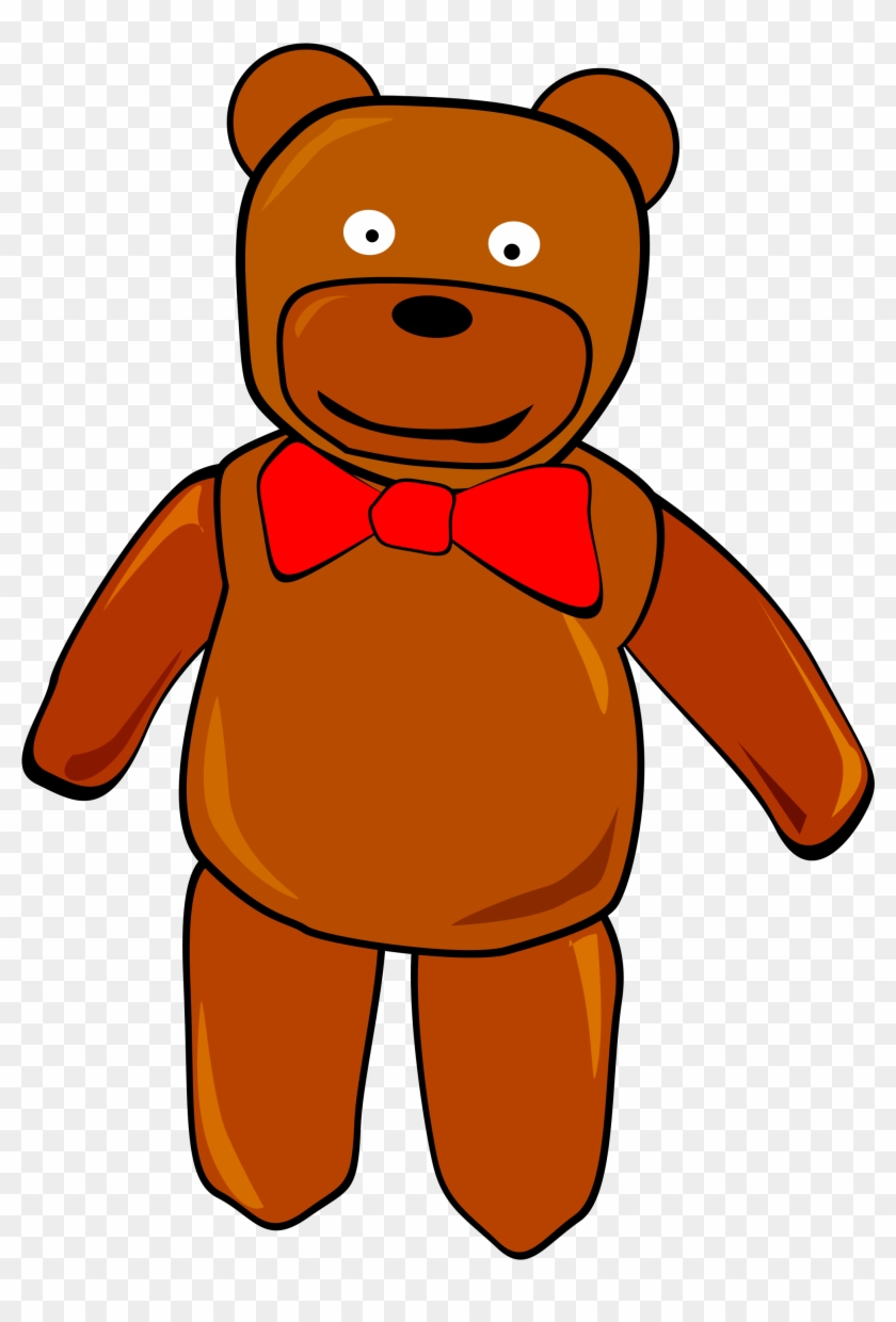 Open - Standing Teddy Bear Clip Art #228573