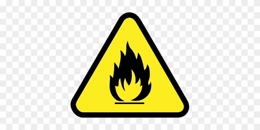 Caution, Flammable, Industrial Safety - Pictograma De Peligro Biologico #228589