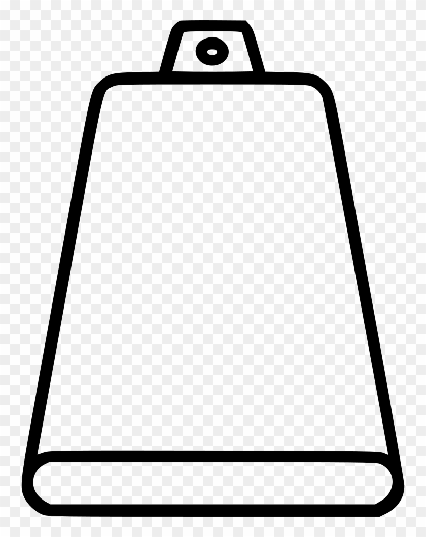 Png File - Cowbell Outline #228654