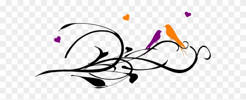 Lovebird Clipart Purple - Orange And Purple Clipart #228700