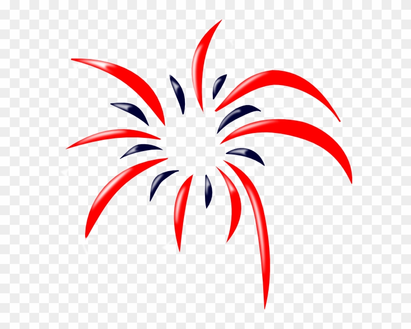 Red White And Blue Fireworks Clip Art - Red White And Blue Clip Art #228792