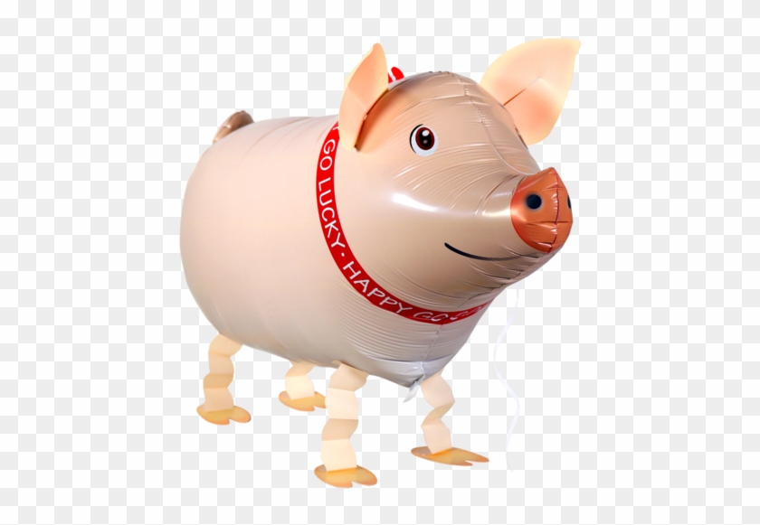 Lauftier Schwein - Air-walker Schwein 62 Cm Folienballon Ungefüllt #228825