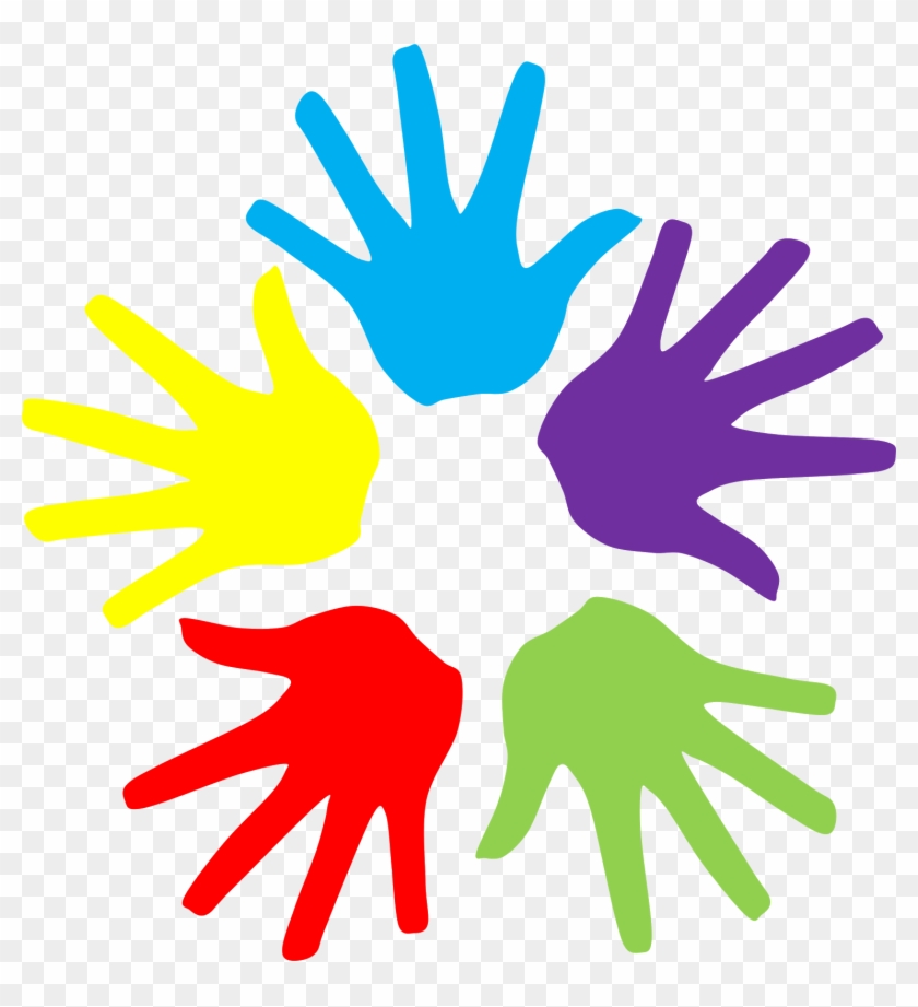 Colorful Hands Clipart - Colorful Hand Clipart #229053