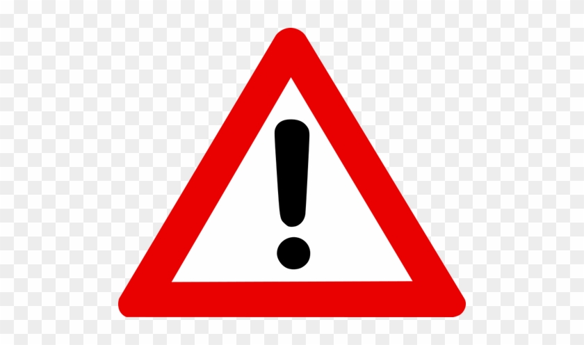 Warnschild Ausrufezeichen Im Roten Dreieck - Blank Warning Triangle #229059