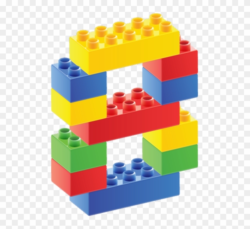 Geburtstagskarten, Zahlenverständnis, Lego, Clipart, - Number 8 With Legos #229127