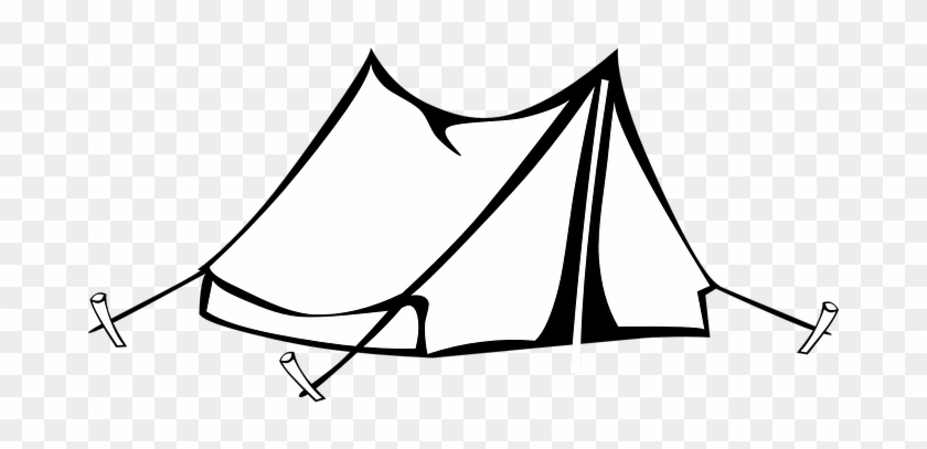 Camping Zelt Zeichnung Isoliert Campingpla - Tent Coloring Page #229128