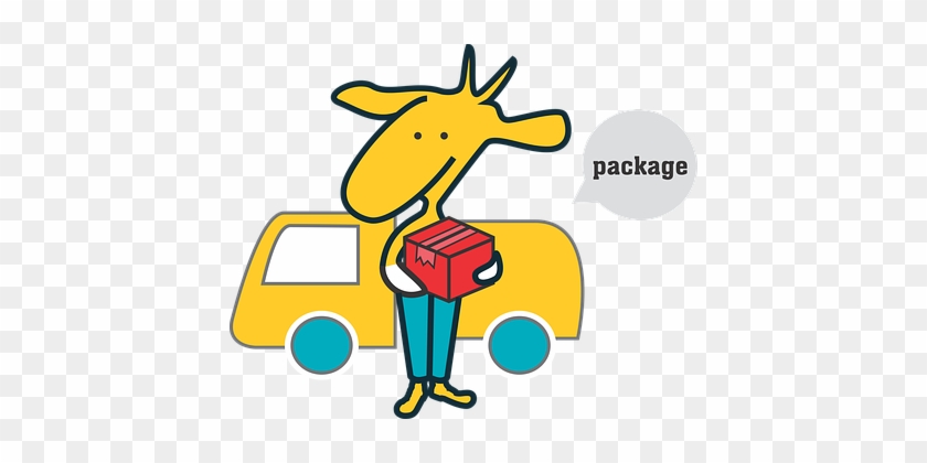 Postman Express Delivery Package Sheep Cut - Tukang Pos Animasi Format Png #229167