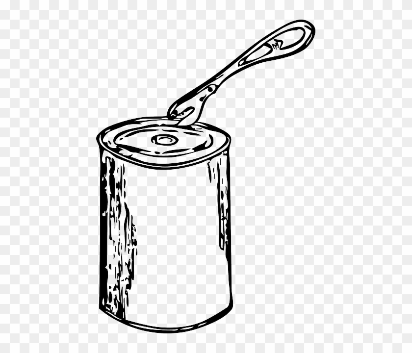 Opener Paint, Outline, Open, Cartoon, Metal, Can, Tin, - Can Opener Clip Art #229193