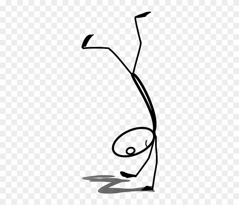 Stick Figure Handstand, Acrobat, Athlete, Stickman, - Stick Figure Doing A Handstand #229679