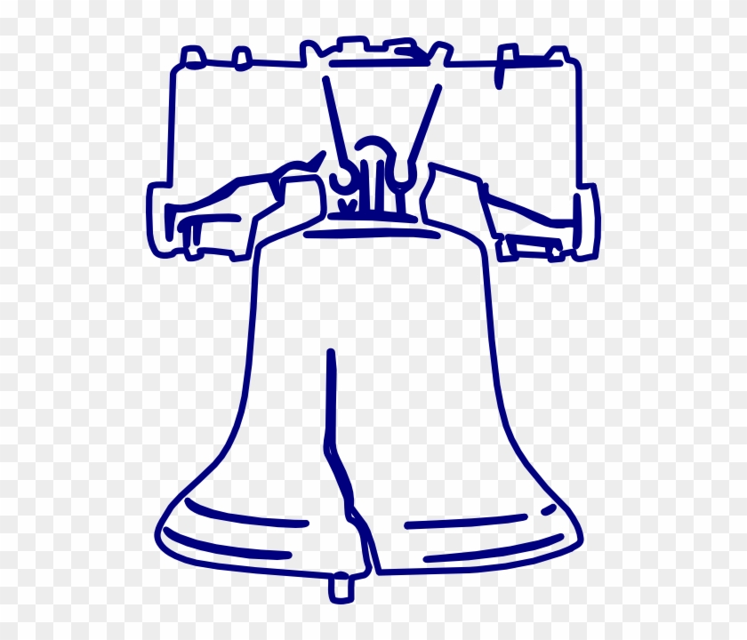 Rung - Clipart - Liberty Bell Coloring Page #229794