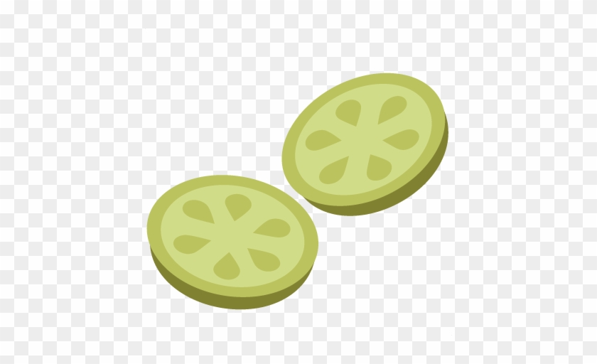 Cucumber Slices Svg File For Scrapbooking Cardmaking - Clip Art Pickle Slice #229898