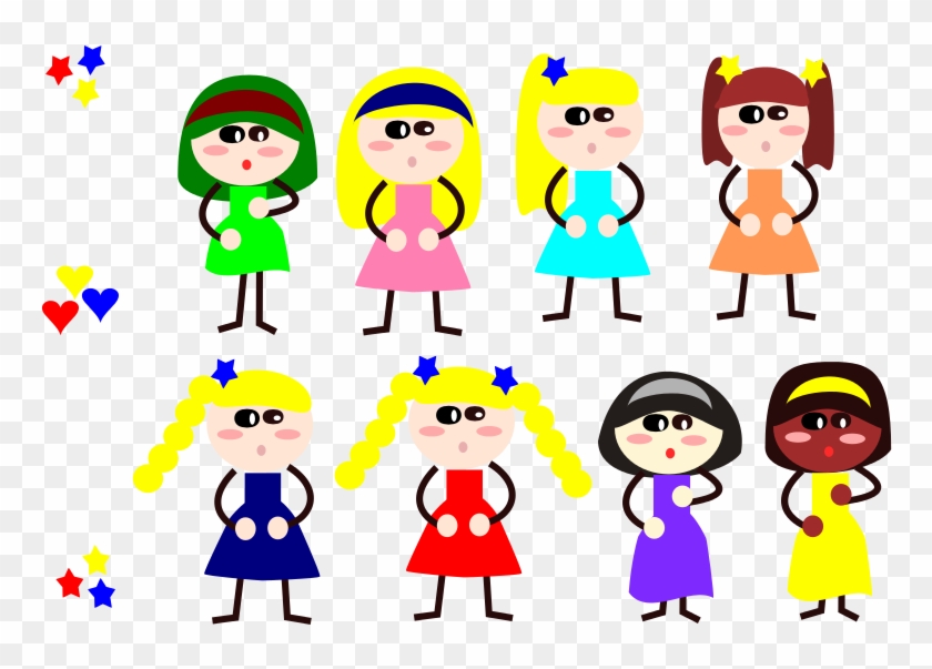 Kleid Free Girls Stickfigure - Cartoon #229907